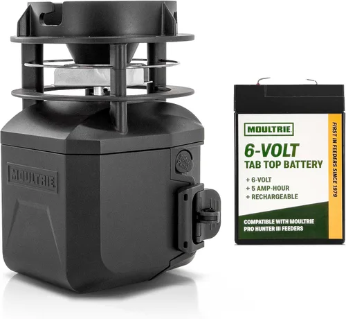 Vista 10 de Moultrie Pro Hunter III Feeder Kit - Bluetooth App Control Control de aplicación Bluetooth, se combina con Edge 3, 10 tiempos de alimentación
