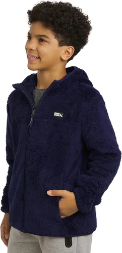 Vista 16 de Eddie Bauer Chaqueta con capucha de sherpa de imitación de pelo alto Quest para niñas Verde azulado