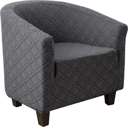 Vista 11 de MIFXIN - Funda elástica para silla de bañera de terciopelo de alta elasticidad, cubierta de silla de club, cubierta de sillón de elastano, cubierta