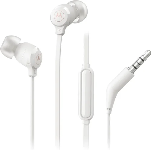 Vista 8 de Motorola Earbuds 3-S - Auriculares con cable con micrófono, auriculares intrauditivos con cable, cómodos auriculares de silicona ligeros, cable Negro
