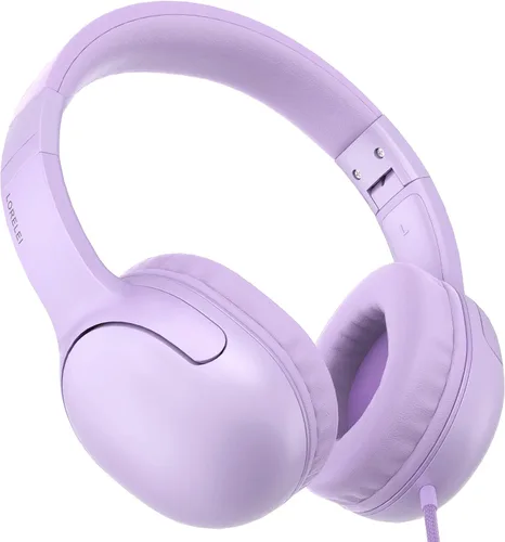 Vista 7 de LORELEI E5 Auriculares con Cable para Niños Plegables y Conector de 3.5mm Cable de Nylon Sin Enredos Auriculares Estéreo Sobre la Oreja