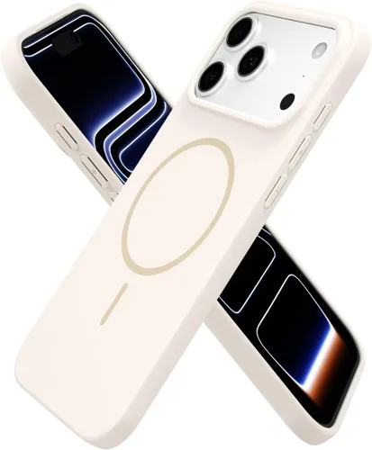 Vista 59 de Oakxco Funda de Silicona Mag Safe para iPhone 12 Pro Max, Funda Magnética Delgada y Fina Compatible con Carga Inalámbrica MagSafe, Bonita Funda