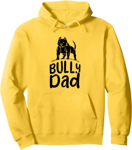 Vista 5 de American Bully Design for Dog Owner - Sudadera con capucha Bully Dad, Gris