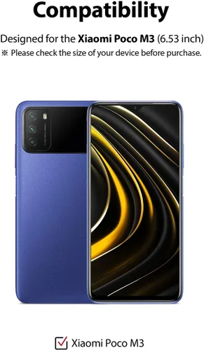 Vista 2 de Ringke Protector de pantalla invisible diseñado para Xiaomi Poco M3 Protector de pantalla Ultimate Clear Shield, calidad de alta definición (HD)