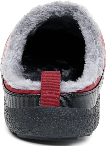 Vista 3 de Eagsouni - Pantuflas de casa para hombre con forro de piel para invierno
