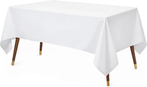 Vista 28 de Utopia Kitchen Mantel rectangular, 1 paquete, mantel lavable a máquina, mantel de poliéster para comedor, fiestas de bufé, pícnics, eventos, bodas
