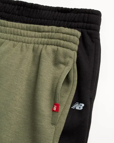 Vista 3 de New Balance Pantalones deportivos para niños, paquete de 2 pantalones deportivos de vellón activos (Talla 4-20)