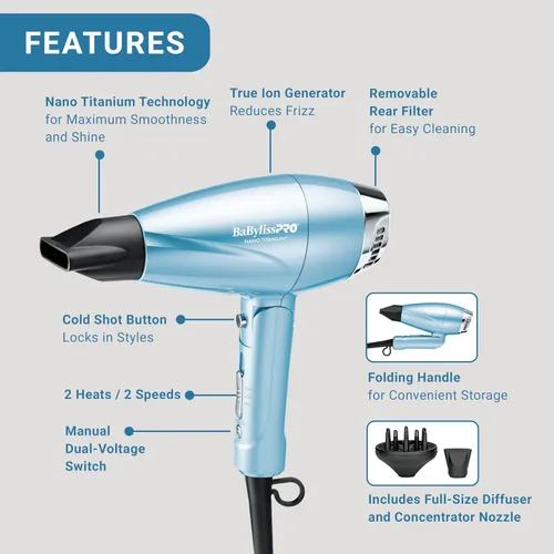 Vista 6 de BaBylissPRO 1 1/4" Digital Ionic Flat Iron, Hair Straightener, Shorter Plates