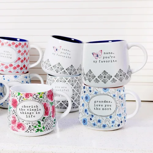 Vista 6 de Pavilion Gift Company - Grandma - Taza de cerámica de 18 onzas, regalo del día de la madre, taza de café abuela Nana Mimi, 1 unidad