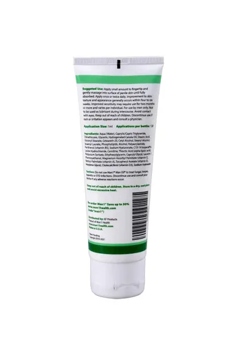Vista 2 de Man1 Man Oil & Senfla Penile Cream: 2 lociones de tamaño completo para comodidad diaria, piel sana y sensación renovada