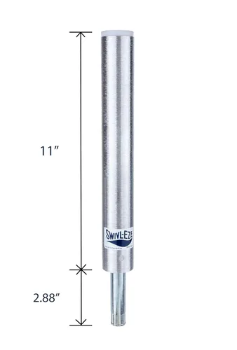 Vista 8 de attwood Lock'N-Pin SP-2114 - Pasador de asiento de barco de 3/4 pulgadas, sin rosca