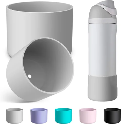 Vista 19 de 2 botas de silicona para botella de agua Owala de 24 onzas, 32 onzas, 40 onzas, funda protectora antideslizante para botellas de agua de acero