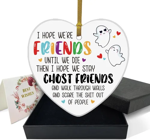 Vista 7 de REWIDPARTY Adorno floral de primo, placa de recuerdo para árbol de Navidad, regalo de graduación, cumpleaños, para mujeres y hombres, adorno