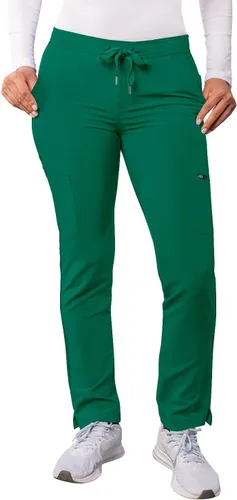 Vista 27 de Adar Addition Scrubs para mujer - Pantalones ajustados de yoga con cordón, para mujer Negro