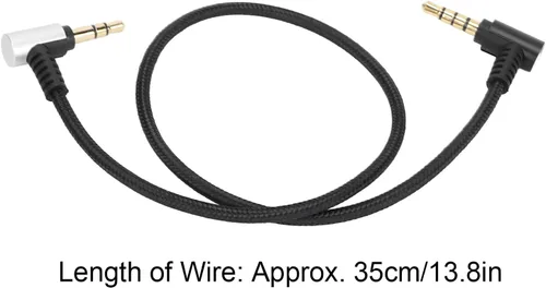 Vista 3 de Acogedor Cable de micrófono TRS a TRRS de 0.138 in, cable adaptador multifuncional para conector RODE SC7, Videomicro, Go, Wireless Go Videomic Pro