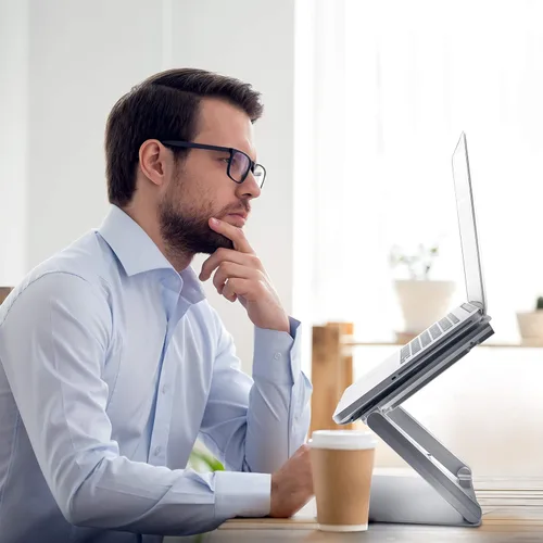 Vista 6 de SOUNDANCE Almohadilla de refrigeración para laptop con ventilador de bajo ruido y concentradores USB 3.0, enfriador ventilado para laptop que evita