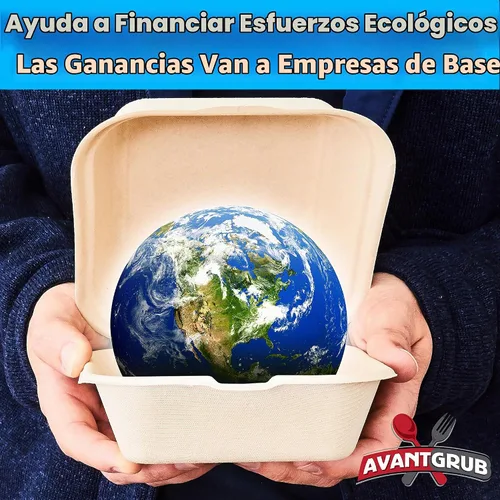 Vista 7 de Caja para llevar a prueba de grasa de 6 x 6 pulgadas, 25 unidades. Contenedor desechable para llevar para microondas con tapa con bisagras. Cajas