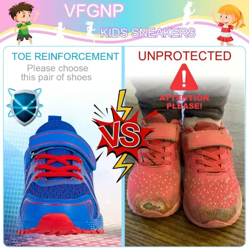 Vista 2 de VFGNP Sneakers for Boys and Girls, Kids Tennis Running Shoes, Lightweight Breathable Sport Athletic Shoe