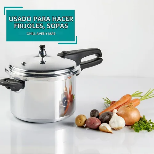 Vista 7 de Mirro 92160A Olla a presión de aluminio pulido 10-PSI Utensilios de cocina, 6 cuartos de galón, plata - Generous Cooking Capacity for Family