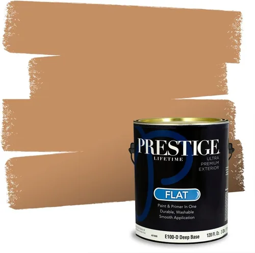 Vista 128 de PRESTIGE Pintura exterior e imprimación en uno, bronceado Aberdeen, plano, 1 galón