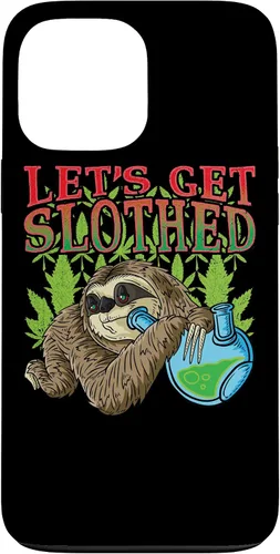 Vista 24 de Sloth Smokes Grass Shirt Marihuana Sloth Cannabis Stoner Case para iPhone 17