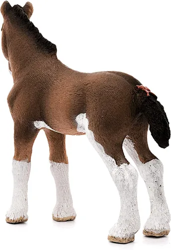 Vista 5 de Schleich Farm World - Figura de juguete Clydesdale Foal - Niños a partir