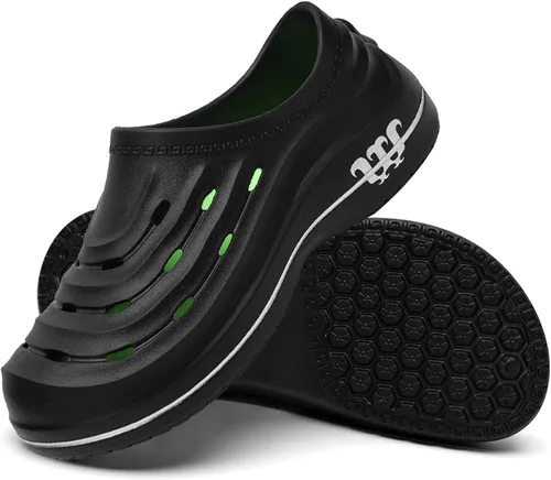 Vista 8 de Armadillo Chef Shoes for Men - Slip Resistant, Lightweight & Waterproof Garden Clogs for Women, Ideal Work Shoes for Kitchens