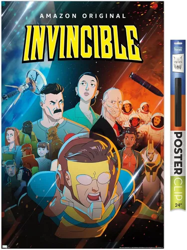 Vista 17 de Trends International Invincible - Póster de pared de una hoja, 14.72 x 22.37 pulgadas, versión enmarcada de madera de granero
