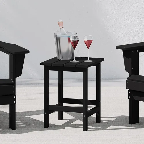 Vista 54 de WestinTrends Malibu - Mesa auxiliar cuadrada para exterior para silla Adirondack, teca