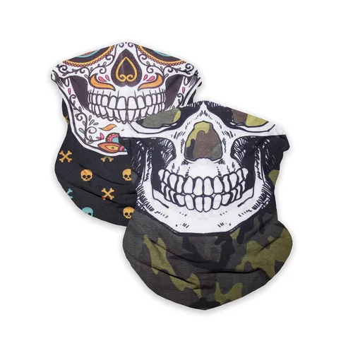 Vista 2 de Bufanda cubrebocas, protección de cuello, cubierta de rostro para hombres y mujeres I Bufanda cubrebocas