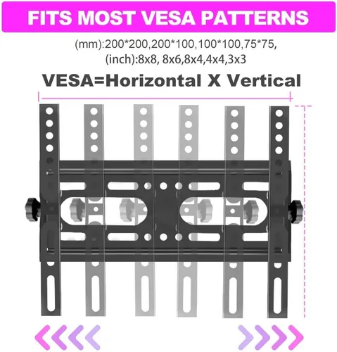 Vista 5 de Soporte de pared para TV de 32 pulgadas, monitor de pantalla plana BRAKCET pequeño soporte de 14-42 pulgadas, ultra delgado y ahorro de espacio