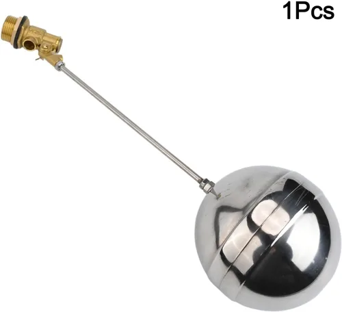 Vista 5 de Válvula de flotador de latón con bola de acero inoxidable 304 3/4 "DN20 Control automático de suministro de agua para tanques de torres