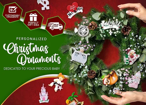 Vista 4 de Adorno personalizado para niños 2025 Árbol de Navidad de hadas, decoración personalizada personalizada Pixie Fairytale Boys Girls Ornament Station