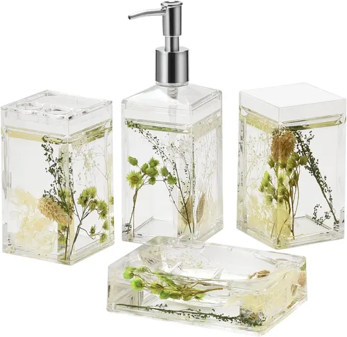 Vista 16 de Locco Decor Acrílico líquido 3D movimiento flotante baño cocina tocador accesorio jabón loción dispensador océano dibujos animados animal tema pato