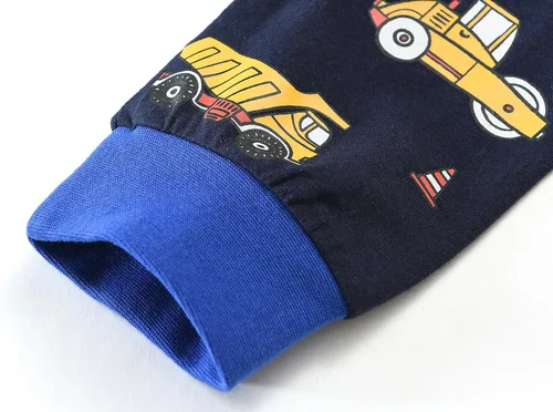Vista 62 de Little Hand Pijamas para niños pequeños, Monster Truck 100% algodón, dinosaurio para niños, 2 piezas, ropa de dormir, conjuntos de ropa de dormir
