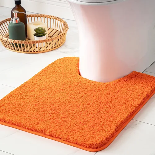 Vista 11 de MIULEE Alfombras de baño negras, suaves y pequeñas, absorbentes, antideslizantes, de secado rápido, esponjosas, para baño, bañera y duchas, lavables