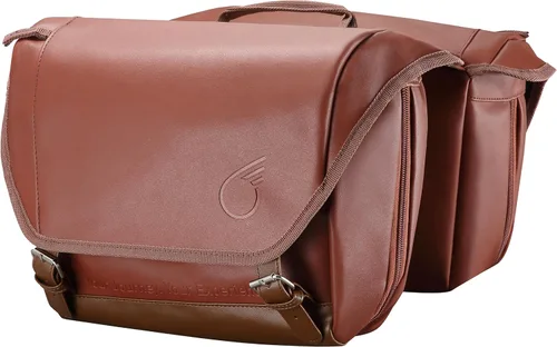 Vista 8 de sixthreezero Bolsa de bicicleta de doble cara para bastidor trasero, bolsas de almacenamiento de alforjas dobles universales impermeables