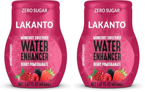 Vista 12 de Lakanto Potenciador de agua sin azúcar, endulzado con edulcorante de fruta de monje y eritritol, hidratación líquida H2O para llevar, cero azúcar