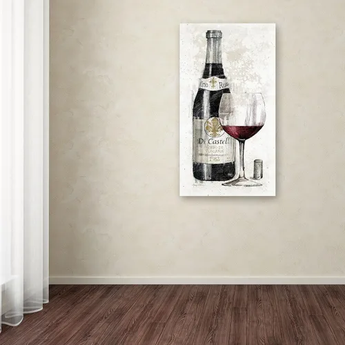 Vista 3 de Trademark Fine Art Lápiz vino I obra de arte de Avery Tillmon, 10 x 19 pulgadas