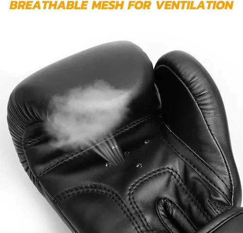 Vista 5 de Boxing Gloves for Adults Men Women, Punch Bag Training Gloves for MMA Sparring Kickboxing Muay Thai Fight Heavy Bag Fitness