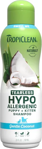 Vista 15 de TropiClean Champú y acondicionador 2 en 1 para perros, aroma a papaya de larga duración, desenredante hidratante para perros, seguro para cachorros