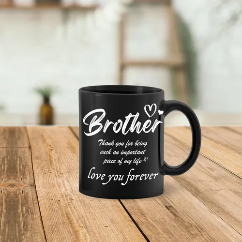 Vista 2 de Taza para hermano, taza con texto en inglés «Thank You for Being My Brothers», regalos para los mejores hermanos pequeños de hombres, mujeres