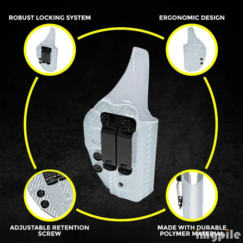 Vista 5 de IWB - Funda para funda interior de cintura, accesorios para pistola para hombres y mujeres