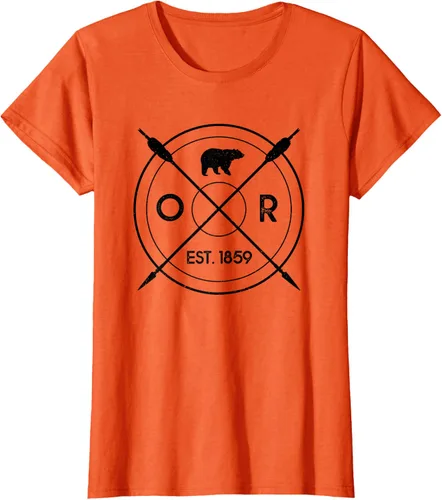 Vista 45 de Oregon Beaver State Bear OR Est. 1859 - Camiseta de regalo, gris, S