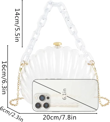 Vista 7 de Mini bolso cruzado con asa superior para mujer