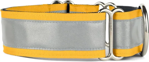 Vista 10 de If It Barks - Collar Martingala reflectante de 1.5 pulgadas con hebilla a presión rápida para perros - Ajustable - Fabricado en Estados Unidos