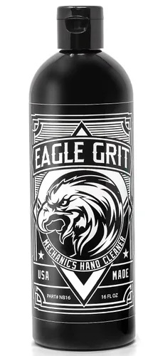 Vista 6 de Eagle Grit - Limpiador de manos industrial resistente, jabón mecánico fabricado en Estados Unidos, desengrasante de manos a base de sílice, sin