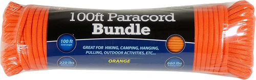 Vista 10 de SE Survivor Series 7-Strand 550 Paracord, 100' - PC100BK55
