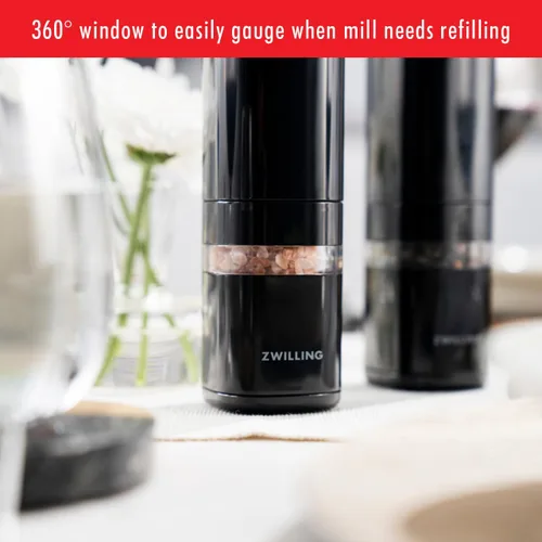 Vista 6 de ZWILLING Enfinigy - Molinillo eléctrico para sal/pimienta, color negro