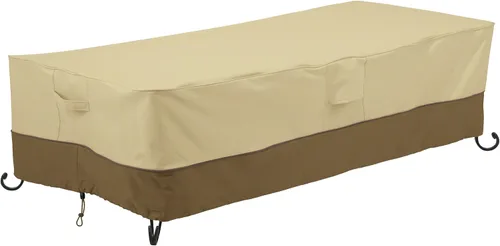 Vista 9 de Classic Accessories Veranda - Cubierta rectangular resistente al agua de 56 pulgadas para mesa de fogata para exteriores Pebble/Corteza/Tierra